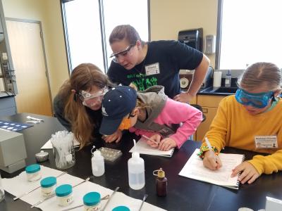 Participants engage with Chemistry Activity - Eastern Oregon University