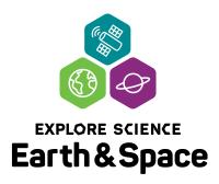 Earth and space logo