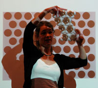 Cornell researcher Sharon Gerbode talks about "squishy science" at Sciencenter in Ithaca, NY Cornell researcher Sharon Gerbode talks about "squishy science" at Sciencenter in Ithaca, NY