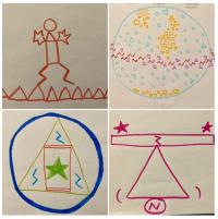 Diagrams created to showcase people values during conversations