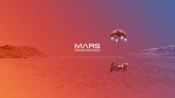 Mars Rover landing 2020 artist illustration