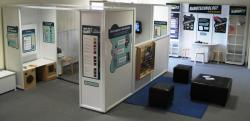 A broad view of the NanoLab exhibit