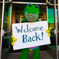 REX Mascot welcome back!