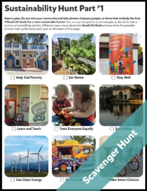 sustainability scavenger hunt