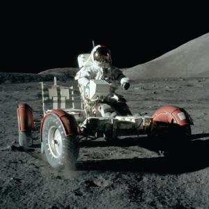 Moon buggy from Apollo 17