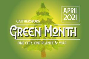 Gaithersburg Maryland Earth Month April 2021 featuring a pine tree