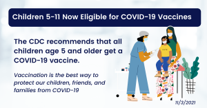 COVID Vaccine messaging for children ages 5-11 eligible for COVID vaccines edited 11-3-21