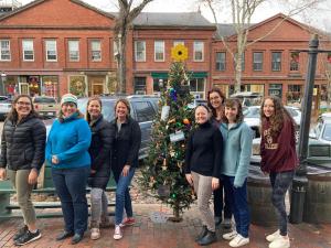 James Webb Space Telescope mirror array tree topper - Photo courtesy ofMaria Mitchell Observatory Nantucket Massachusetts