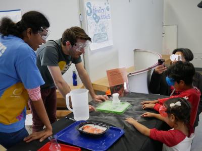 Children's Creativity Museum chemistry outreach event