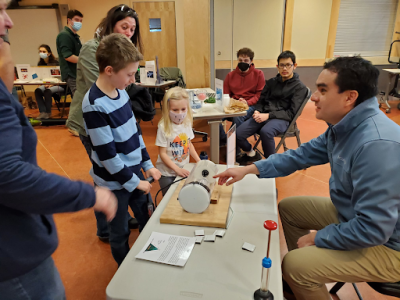 Cloud in a bottle activity Physics Phun Day at ECHO in Burlington VT 2022