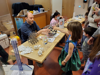 Forms of Carbon and Buckyball activities at Physics Phun Day at ECHO in Burlington VT 2022