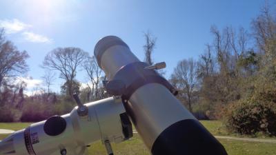 LSU Baton Rouge, Louisiana Safe viewing of solar flares and prominences using the Coronado Solar Max II 90mm solar Hydrogen-alpha viewing telescope