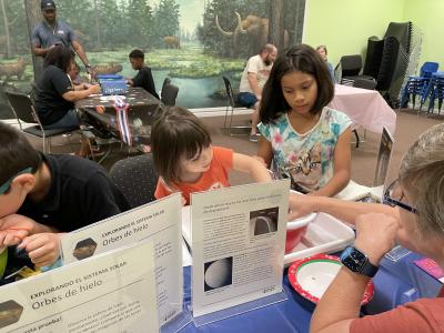 Ice Orb Activity Facilitated with Two Young Participants 