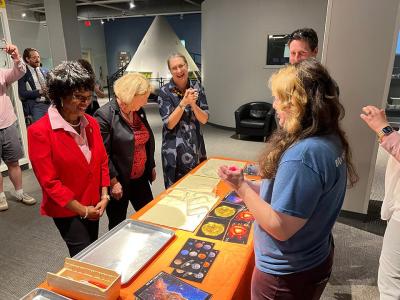 Congresswoman Foushee and NASA Deputy Administrator Melroy Engage in Hands-on Eclipse Activity at Museum of Life and Science