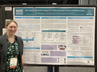 Society for Neuroscience 2023 poster New Tools for Neuroethics Engagement Mutual Learning through Card Games and More