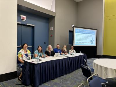 ASTC 2024 AI ASAP session presenters sitting at a table