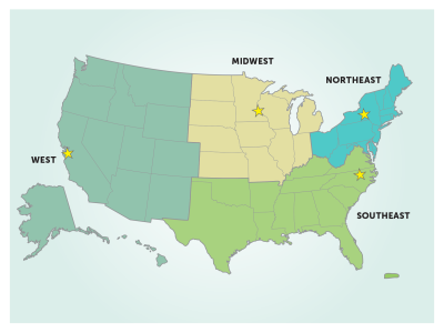 regional hub map 2016