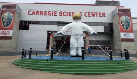 Carnegie Science Center Space Out Astronomy Weekend inflatable astronaut