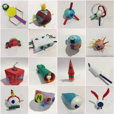 Collage of NanoRobots Created by Student Participants in the NanoInventum Program