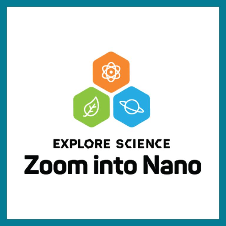 Zoom into Nano logo square with teal border