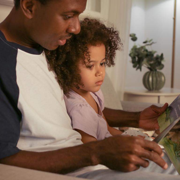 Father Daughter reading a picture book together (Free Stock Image Credit -Family First via StockSnap)