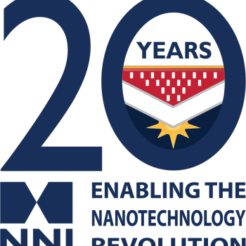 National Nanotechnology Initiative (NNI) 20th anniversary logo - enabling the nanotechnology revolution