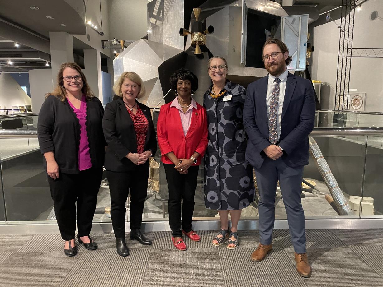 Museum of Life and Science Staff meet with Congresswoman Valerie Foushee and NASA Deputy Administrator Pam Melroy