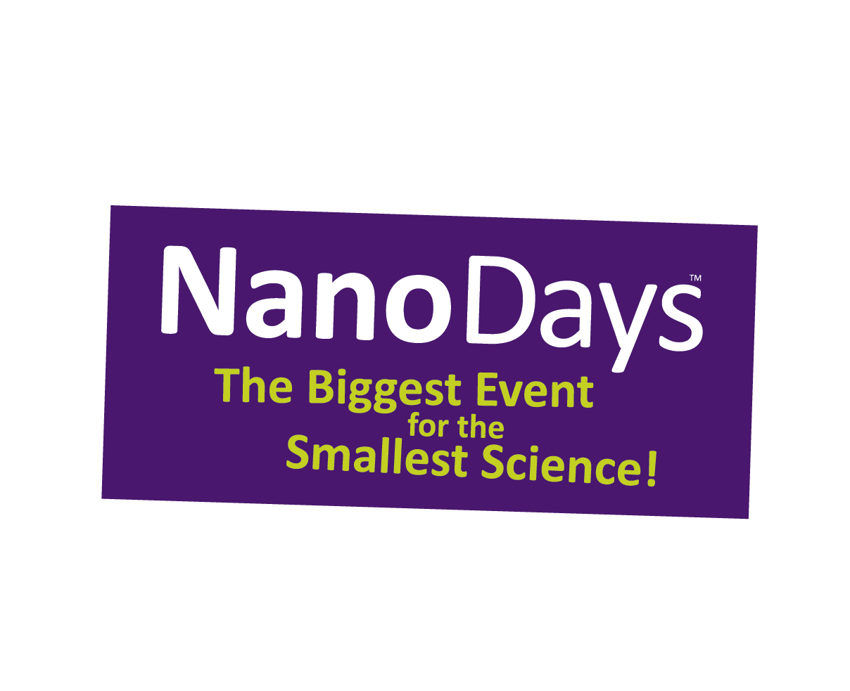 NanoDays logo - the Biggest Event for the Smallest Science