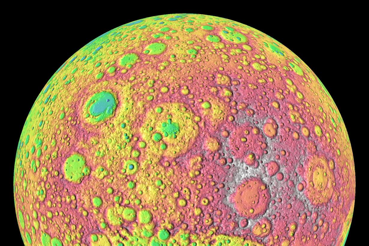 representational image of lunar surface 