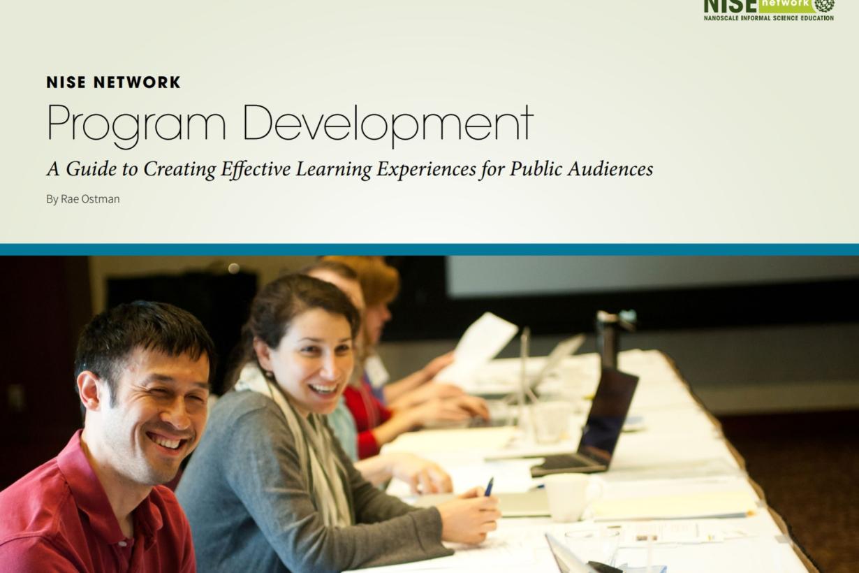 program guide cover for A NISE Network Guide to Creating Effective Learning Experiences for Public Audiences