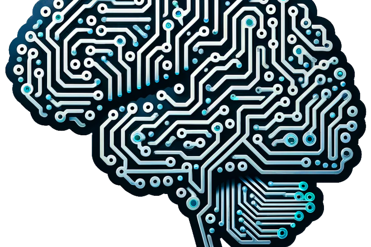 Artificial Intelligence brain circuit icon Public Domain via Wikimedia Commons