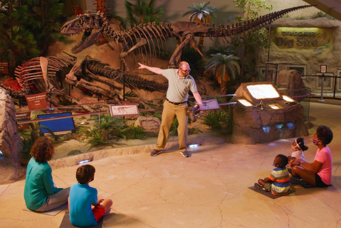 T-rex program with social distanced participation