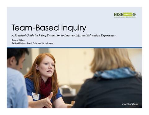 TEAM Based Inquiry Guide Cover page showing image of three people talking