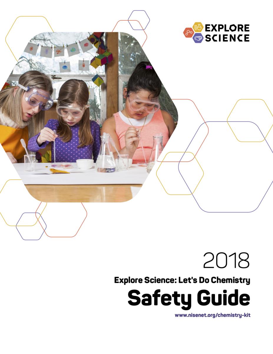 Let's Do Chemistry safety guide cover showing children using liquid droppers