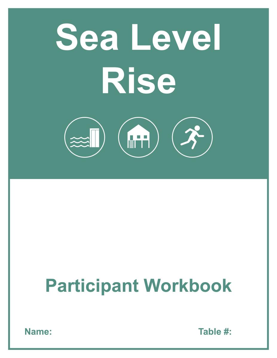Sea Level Rise Workbook cover page