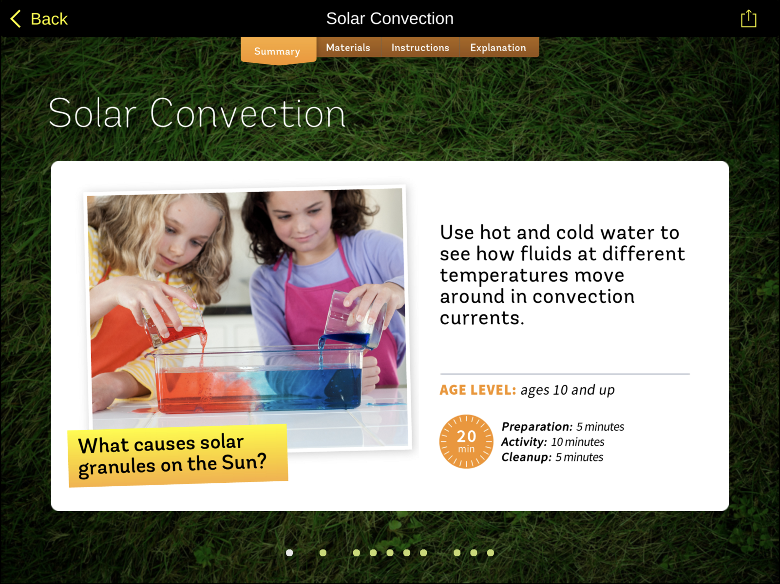 A hands-on activity in the DIY Sun Science app