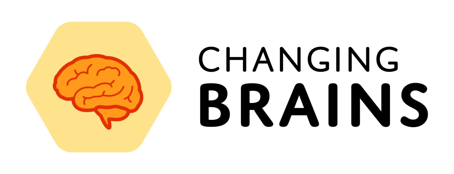 Changing Brains logo horizontal orange