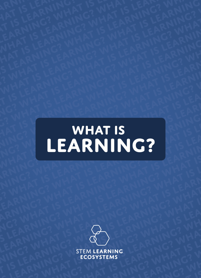 What is learning cards front cover