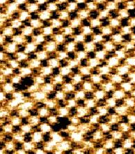An image of salt from an atomic force microscope