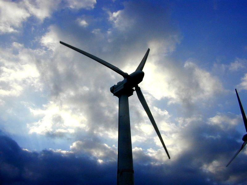 A wind turbine