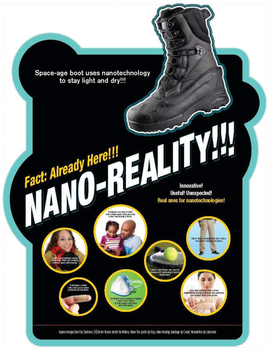 A panel about nano-reality from the Fact or Fiction exhibit