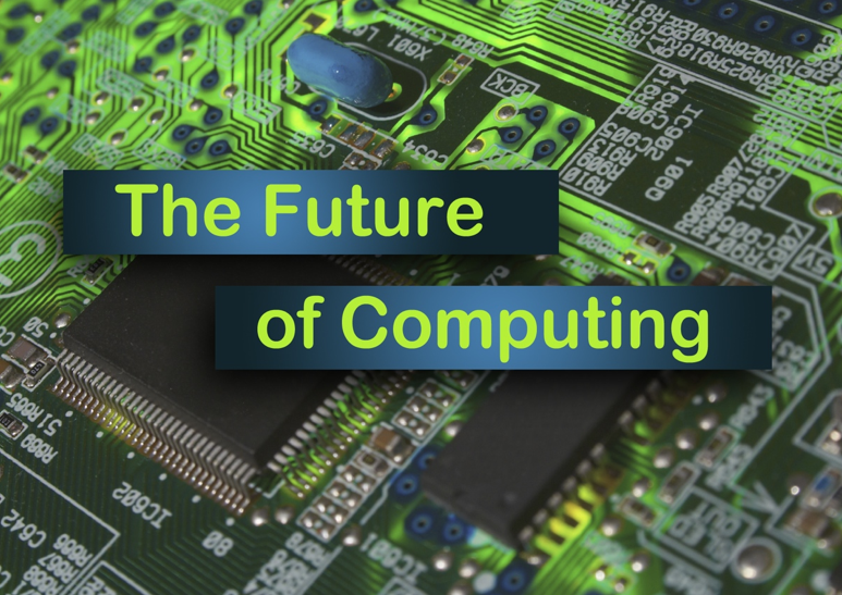 Title slide for the presentation showing a computer chip