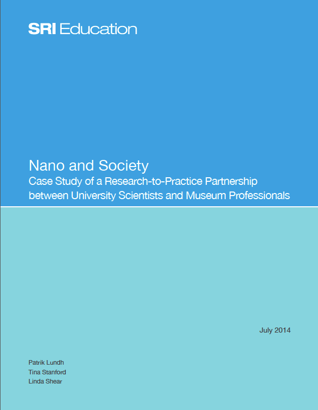 Nano and Society Case Study Cover Screen Shot with blue background