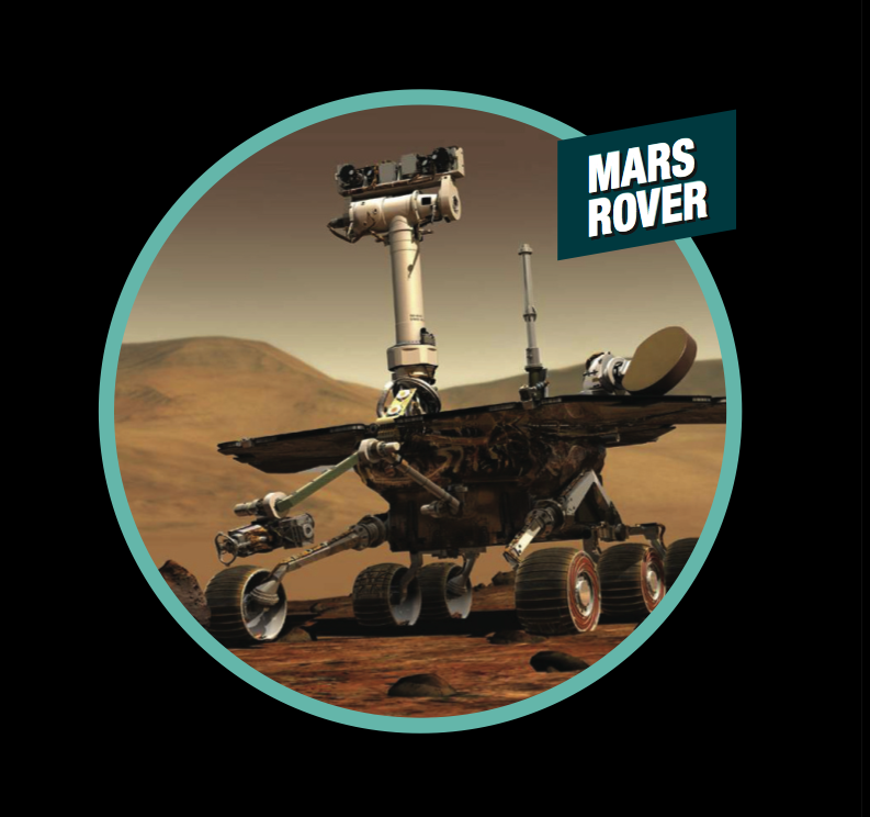 Image showing an illustration of a Mars rover 