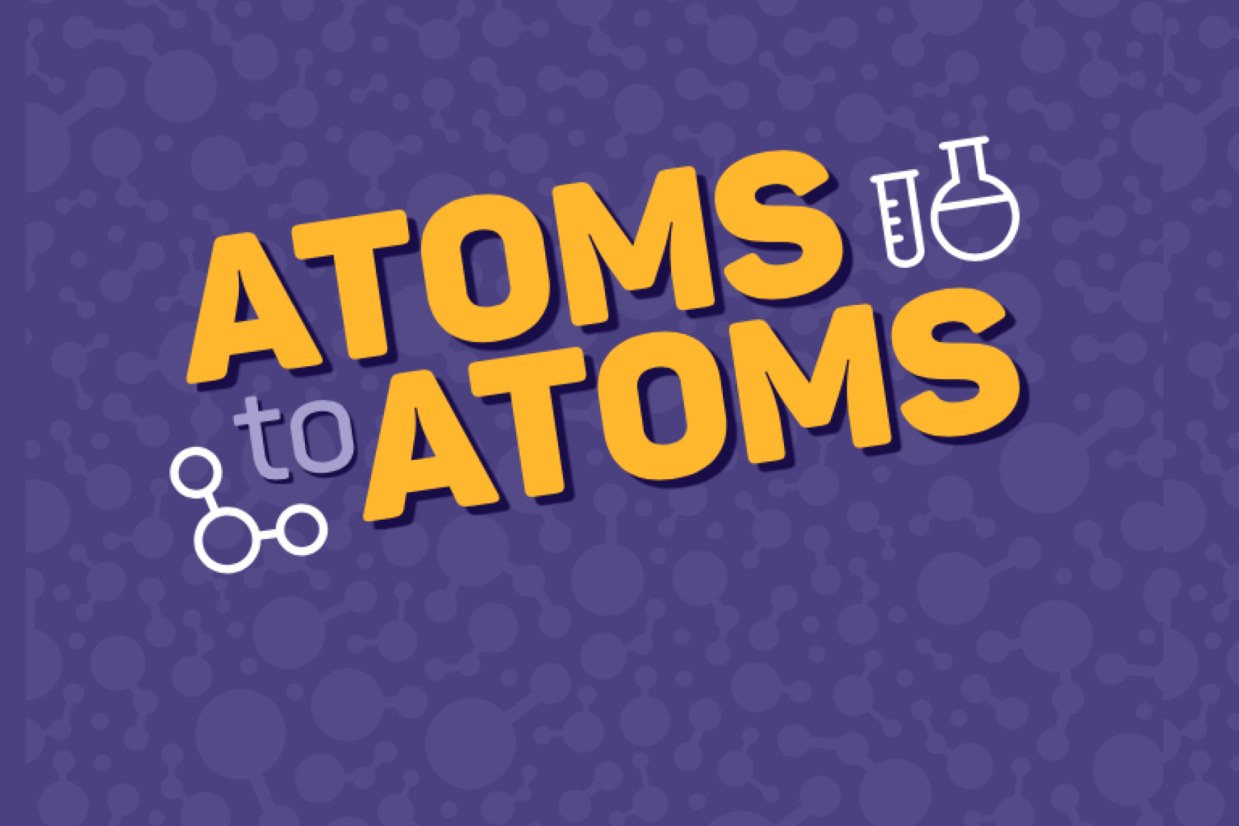 Image of the back side of the Atoms to Atoms card