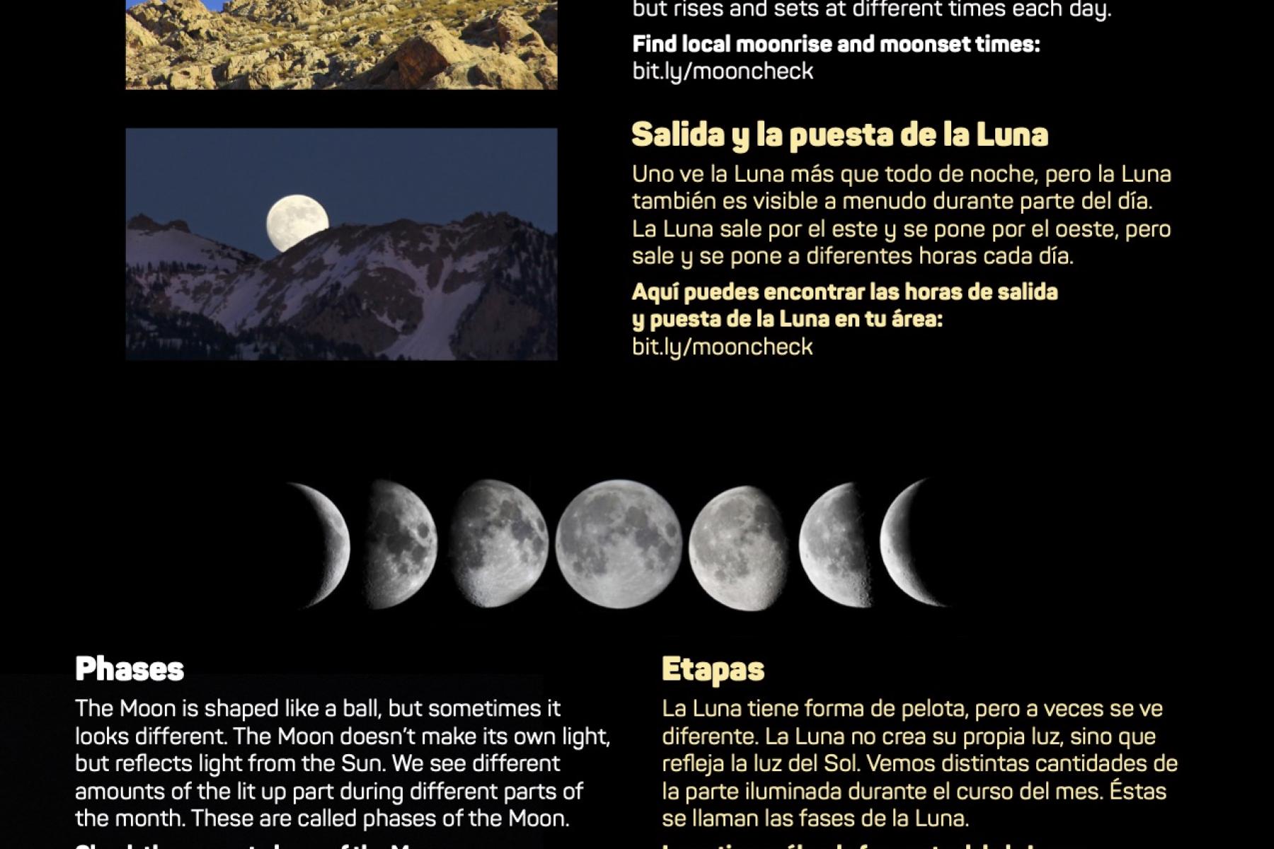 Image of the Moon Basics poster that is included in the activity