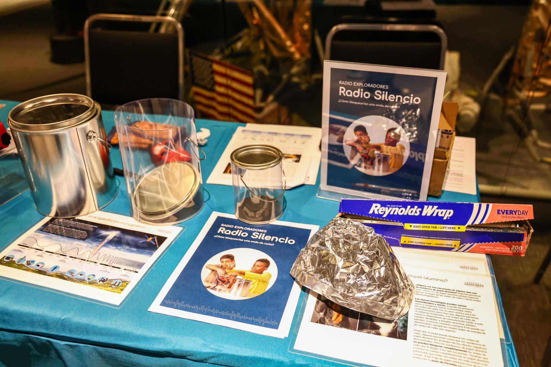 Making Waves Radio Silence activity at the Celebremos las ciencias! Let's Celebrate Science at the Museum of Life and Science Durham This event is part of the NC Science Festival credit Guillermo Delgado for NISE Network