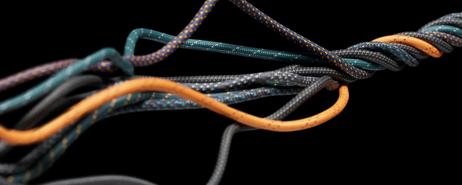 Artificial Intelligence metaphorical colorful cables photo by Igor Omilaev on Unsplash